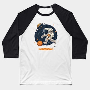 Astronaut playing basketball in space Baseball T-Shirt